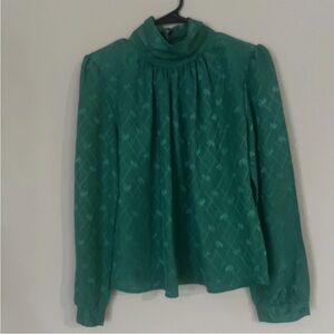 Vintage Y2K Green Women's Blouse